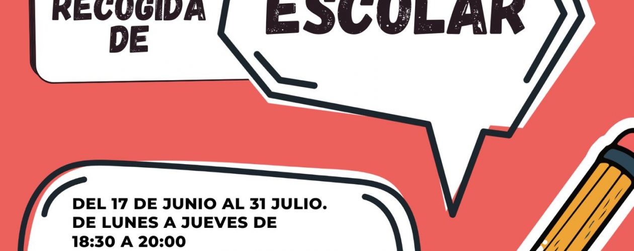 Campaña de recogida de material escolar 2024