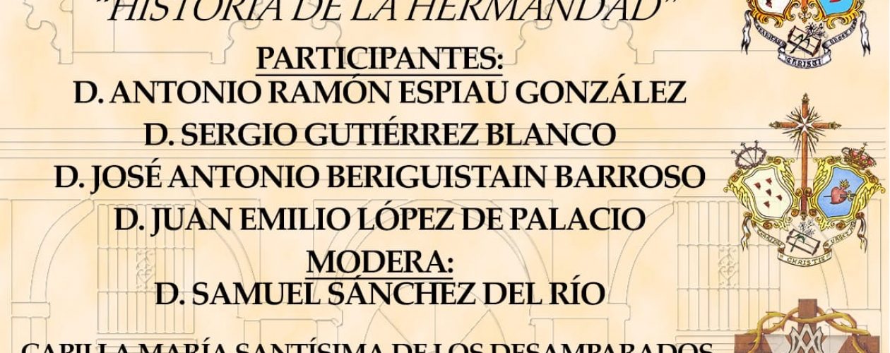 Hermandad de Desamparados &#8211; Mesa redonda “Historia de la hermandad