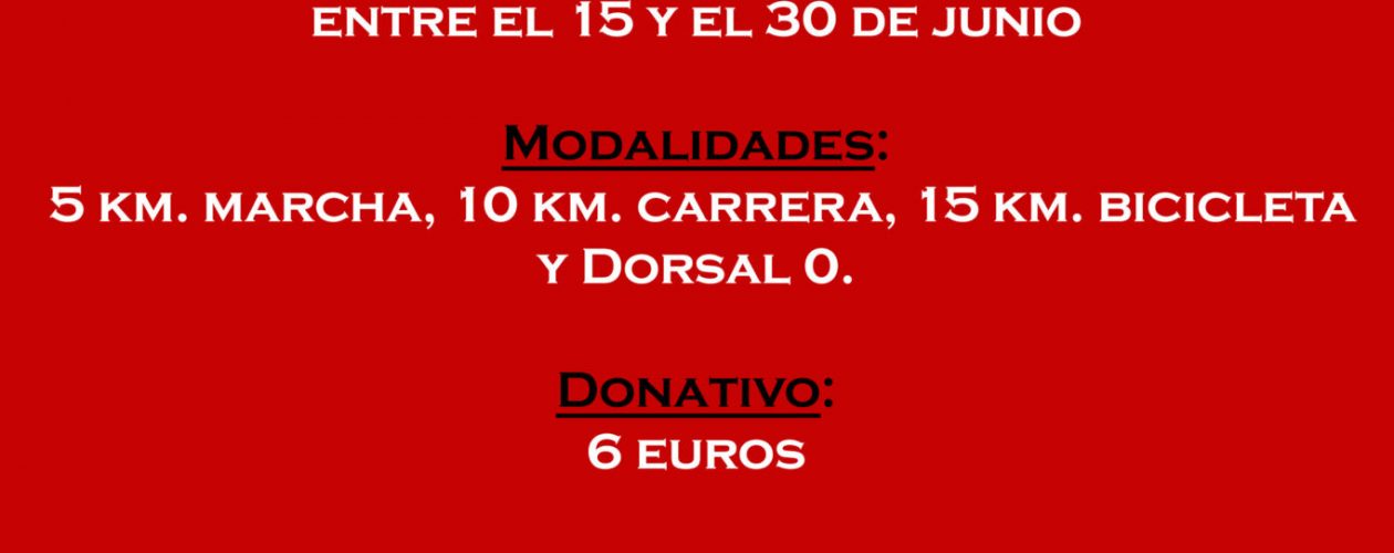 Carrera Benéfica Virtual “Km. Solidario”