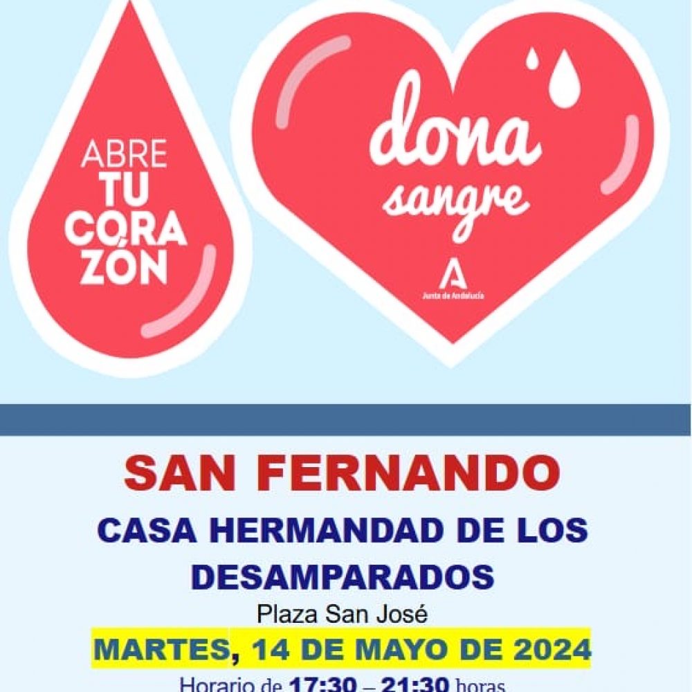 Donación de sangre – 14 de Mayo